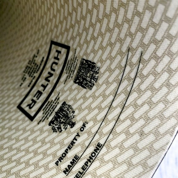 HUNTER Original Black Gloss Tall Rain Boots W23616 Size 7M / 8F Womens 8 - Picture 6 of 8